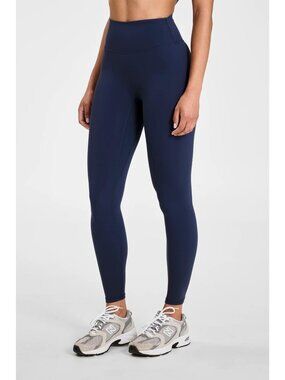 AllFenix CloudCore Womens Navy High Waist 7/8 Leggings - Size M (NN537)